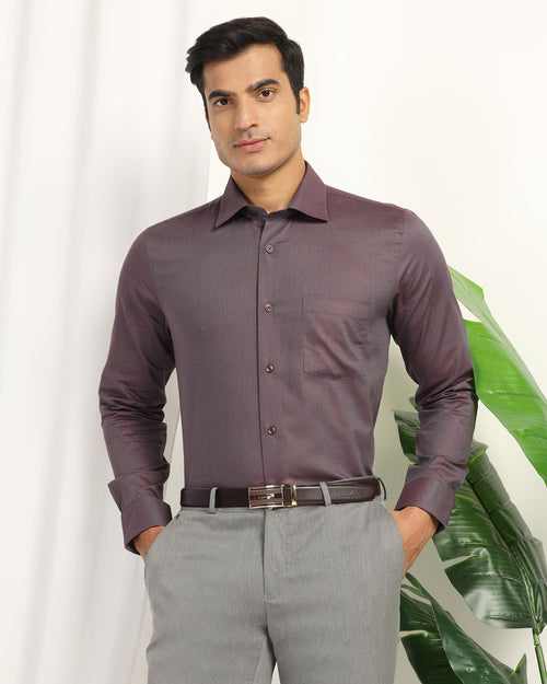 Blackberry Mens Formal Shirt F/S Nl-Bs-Do-Punch Plum