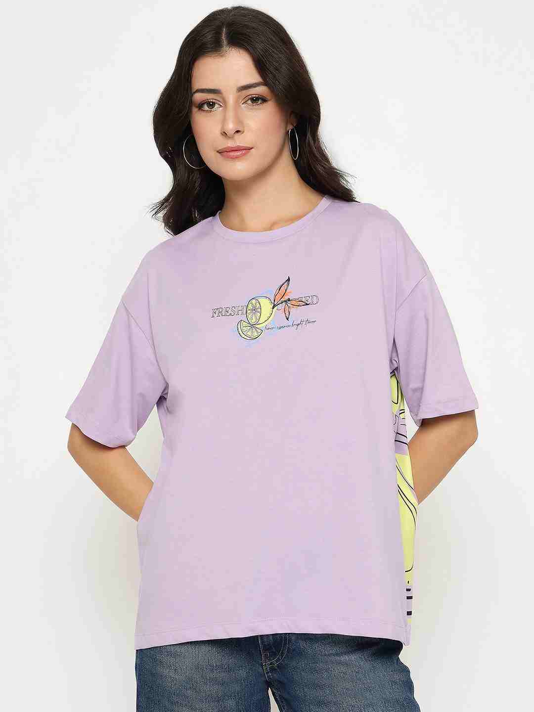 Madame Ladies Western Top H/S M5S11288 223 Lilac