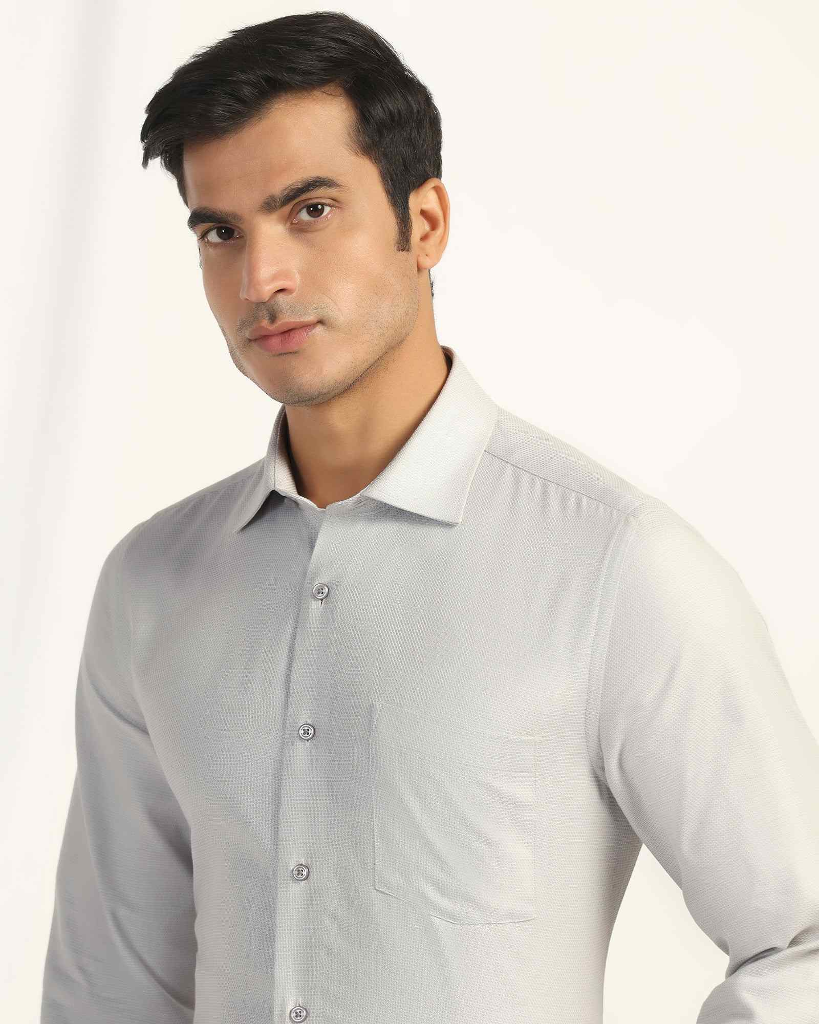Blackberry Mens Formal Shirt F/S Bp-Bs-Do-Revolve Grey