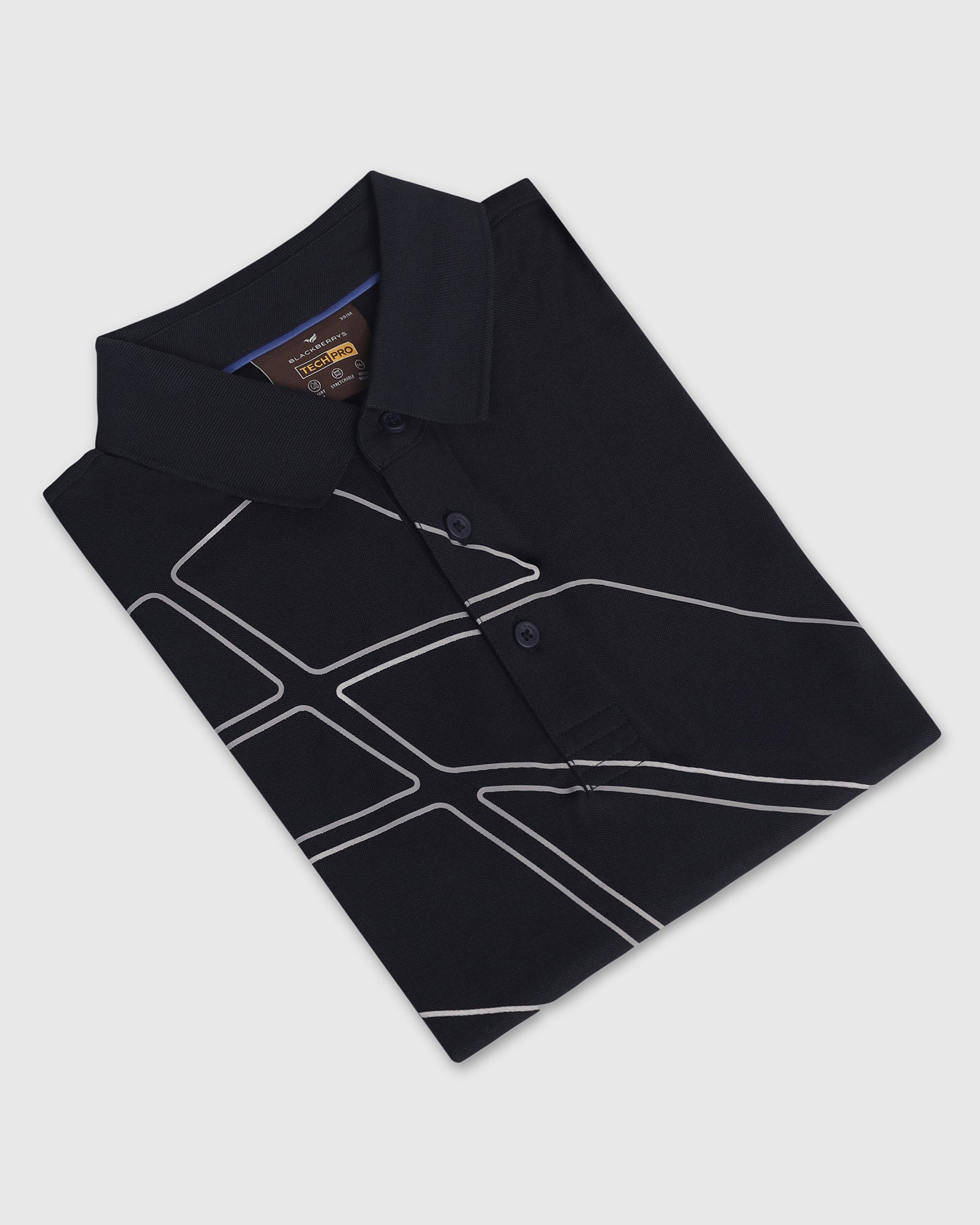 Blackberry Mens T-Shirt H/S Et-Ss-Tp-Slash Navy