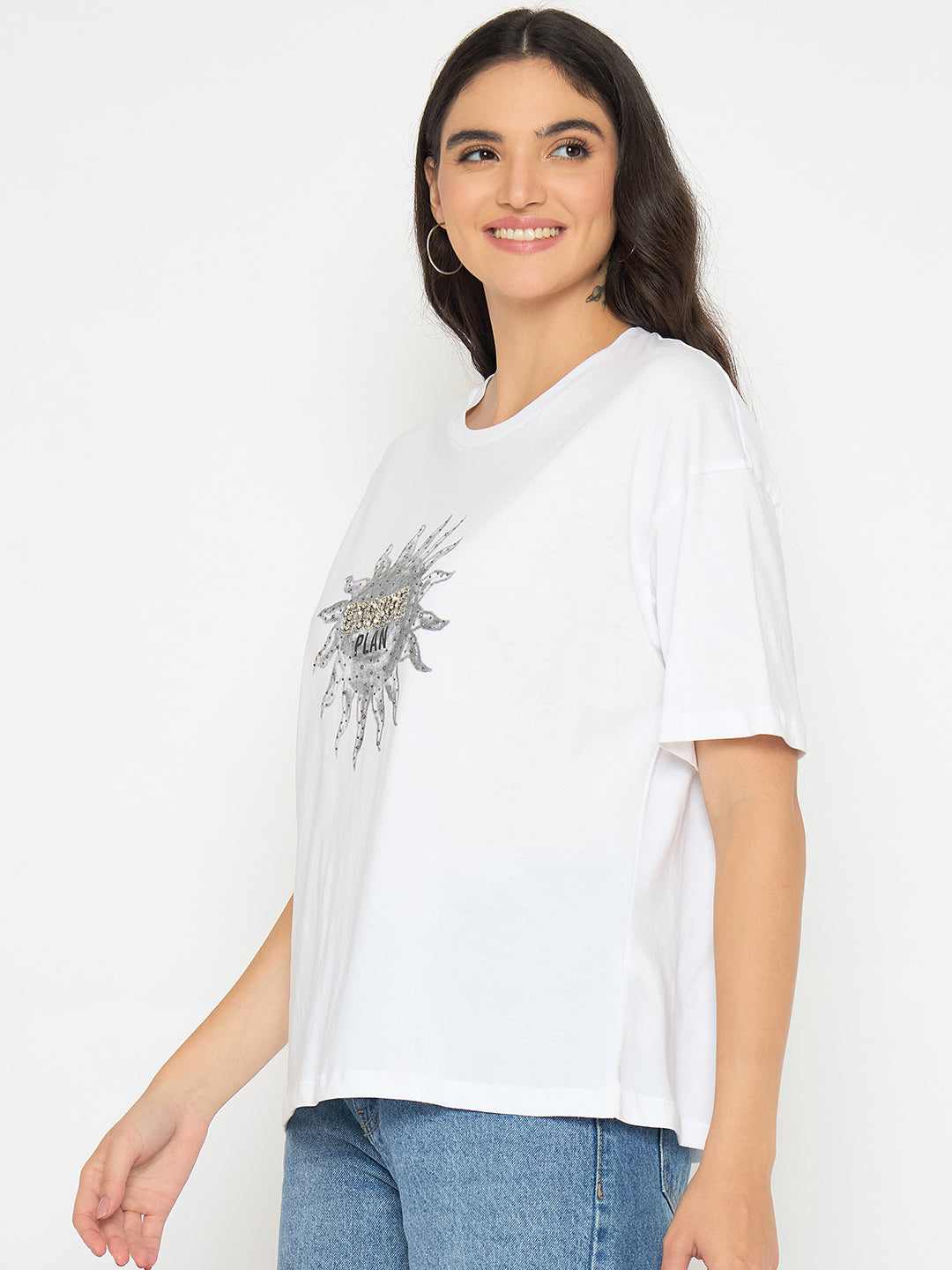 Madame Ladies Western Top F/S M5S11224 040 White