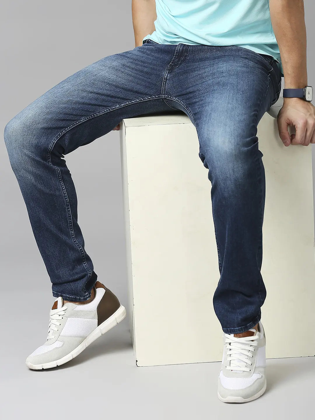 Spykar Mens Jeans Mdltd1Bc027 Dark Blue