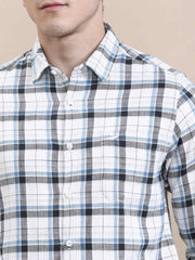 Crocodile Mens Casual Shirt F/S Crcs125-513Mt Blue