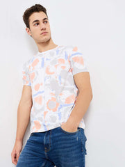 Spykar Mens T-Shirt H/S Mktft1Be007 Heron Blue