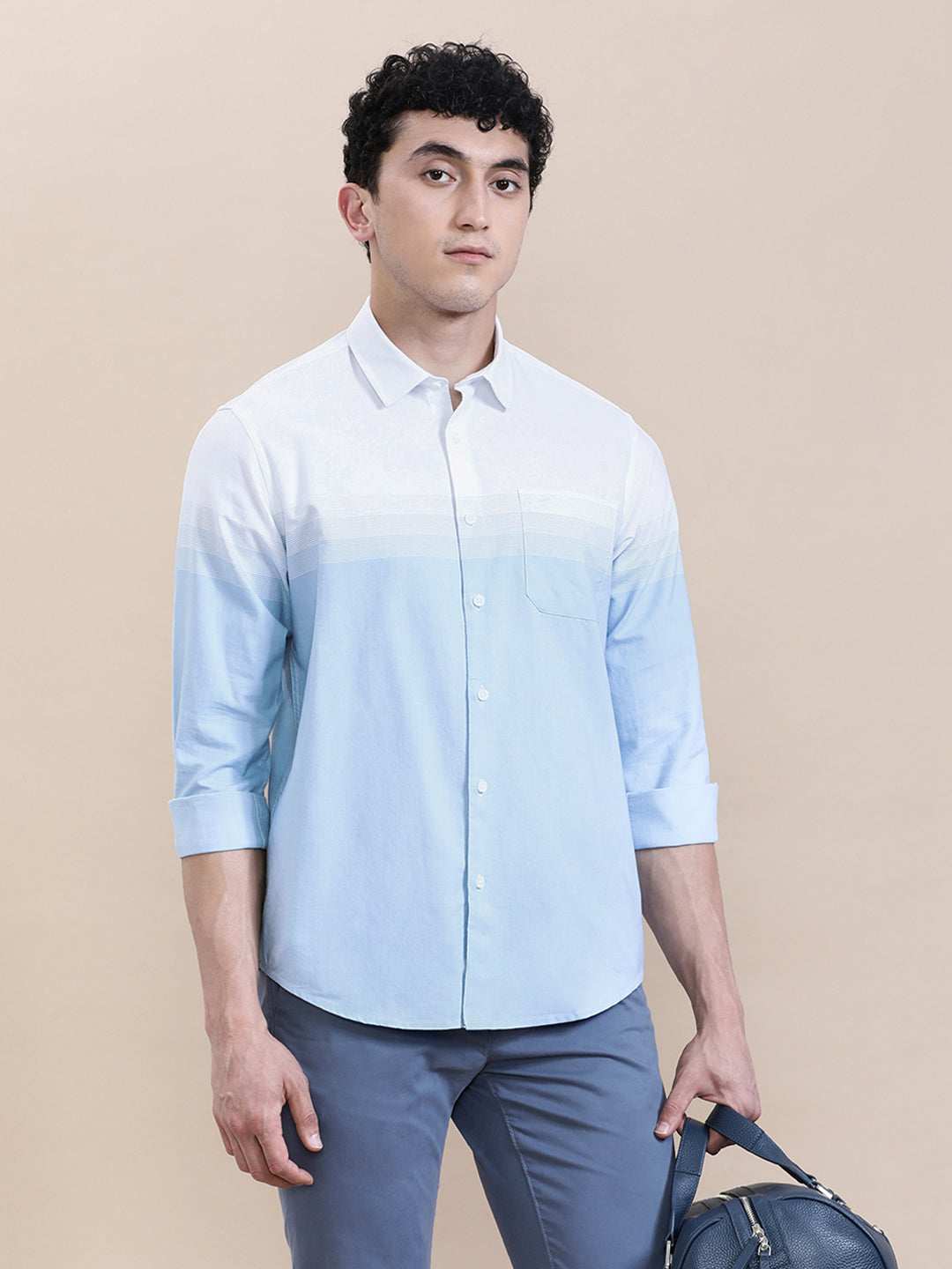 Crocodile Mens Casual Shirt F/S Crcs125-507Mt White