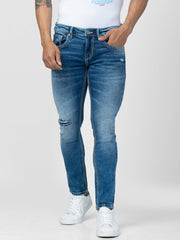 Spykar Mens Jeans Mdact1Bc152 Mid Blue