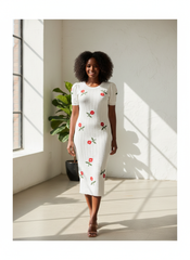 Lyte Club Ladies Western Midi O1356-68365 White