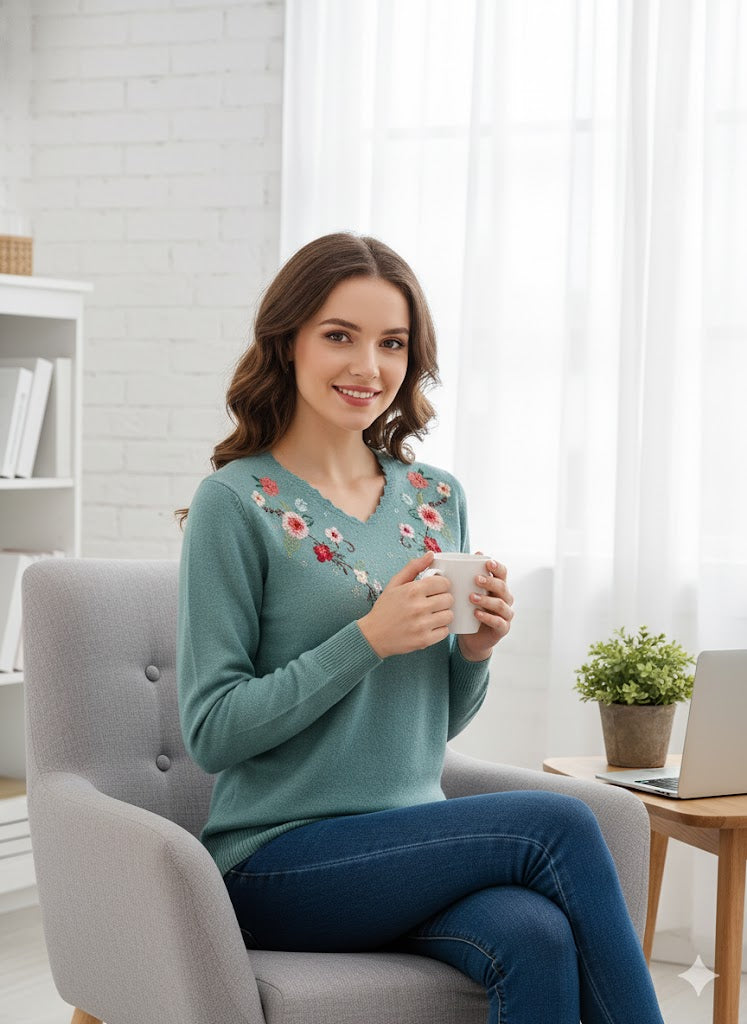 Lyte Club Ladies Western Top F/S O9748-2105 Aqua