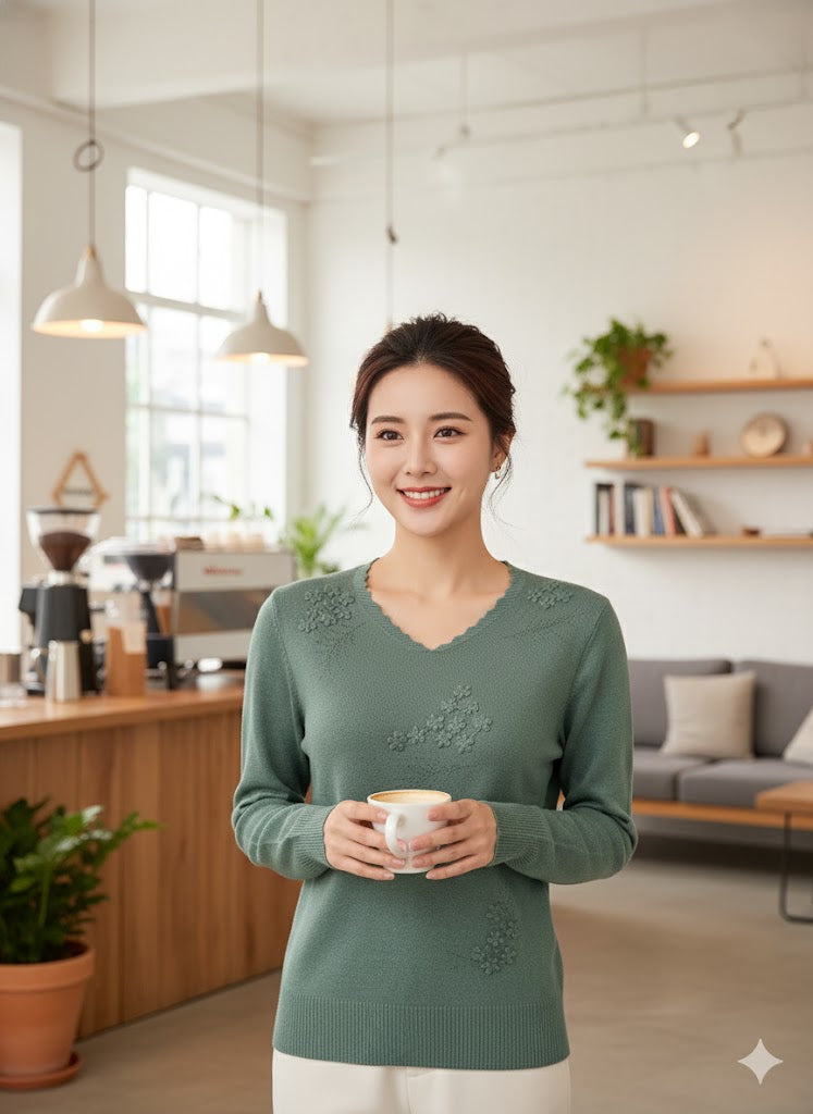 Lyte Club Ladies Western Top F/S O9748-2103 Green