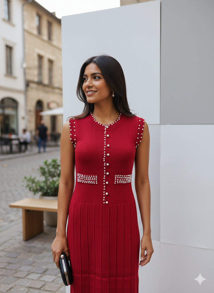 Lyte Club Ladies Western Midi O1356-90360 Mehroon