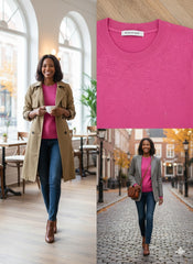 Lyte Club Ladies Western Top F/S O9748-2166 Pink