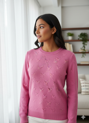 Lyte Club Ladies Western Top F/S O9748-2623 Pink