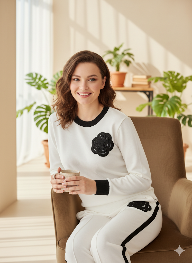 Lyte Club Ladies Western W Cord Set O1356-4908 White