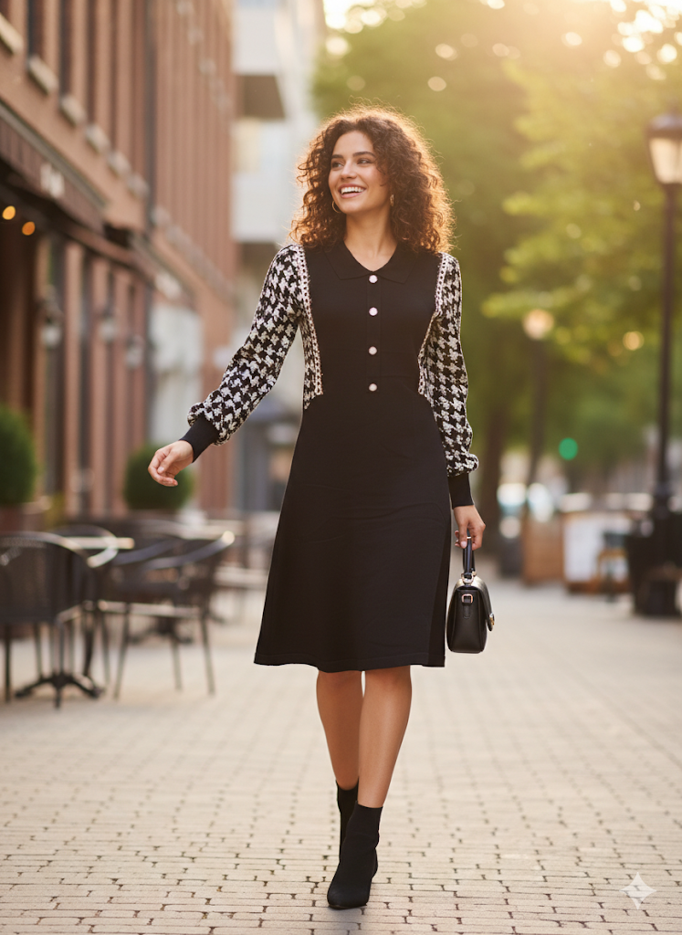 Lyte Club Ladies Western Midi O1356-75328 Black