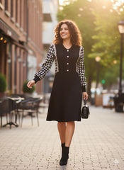 Lyte Club Ladies Western Midi O1356-75328 Black