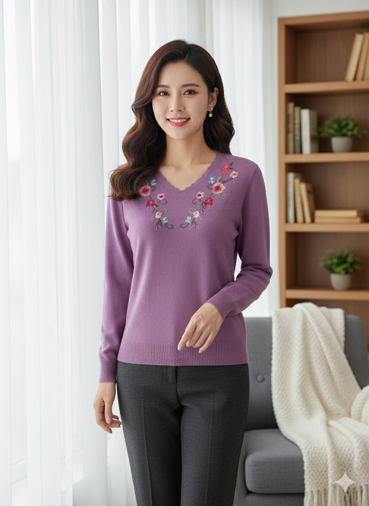 Lyte Club Ladies Western Top F/S O9748-2105 Purple