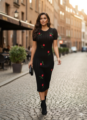 Lyte Club Ladies Western Midi O1356-68365 Black