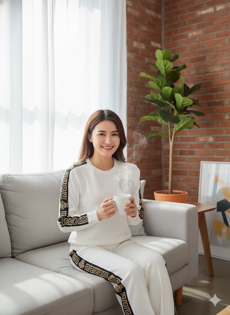 Lyte Club Ladies Western W Cord Set O1356-4698 White