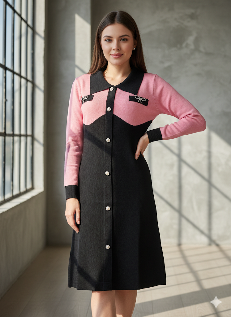 Lyte Club Ladies Western Midi O1356-3558 Pink
