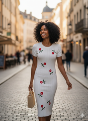 Lyte Club Ladies Western Midi O1356-68365 White