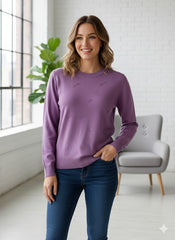 Lyte Club Ladies Western Top F/S O9748-2163 Purple