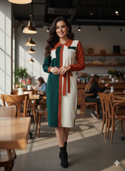 Lyte Club Ladies Western Midi O1356-119 Green