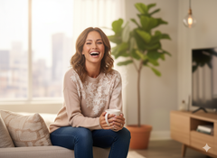 Lyte Club Ladies Western Woolen Top O9137-5510 Peach