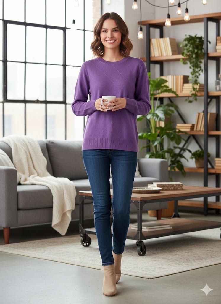 Lyte Club Ladies Western Top F/S O9748-2166 Purple