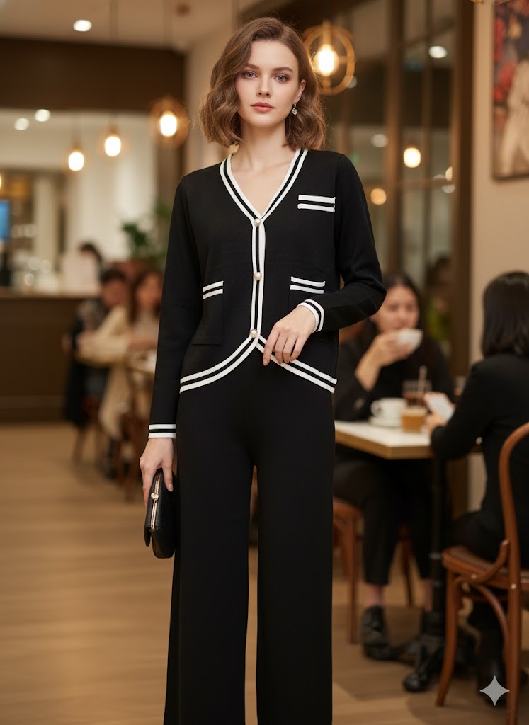 Lyte Club Ladies Western W Cord Set O1356-5176 Black