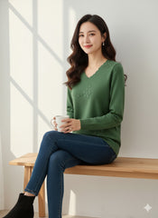 Lyte Club Ladies Western Top F/S O9748-2103 Green