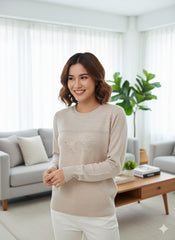 Lyte Club Ladies Western Top F/S O9748-2162 Fawn