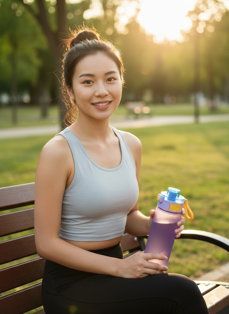 Purple Unicorn Kids Water Bottle With Flip Lock Lid & Carry Handle – 750Ml Bpa-Free Leak-Proof Bottle