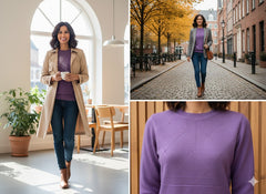 Lyte Club Ladies Western Top F/S O9748-2166 Purple