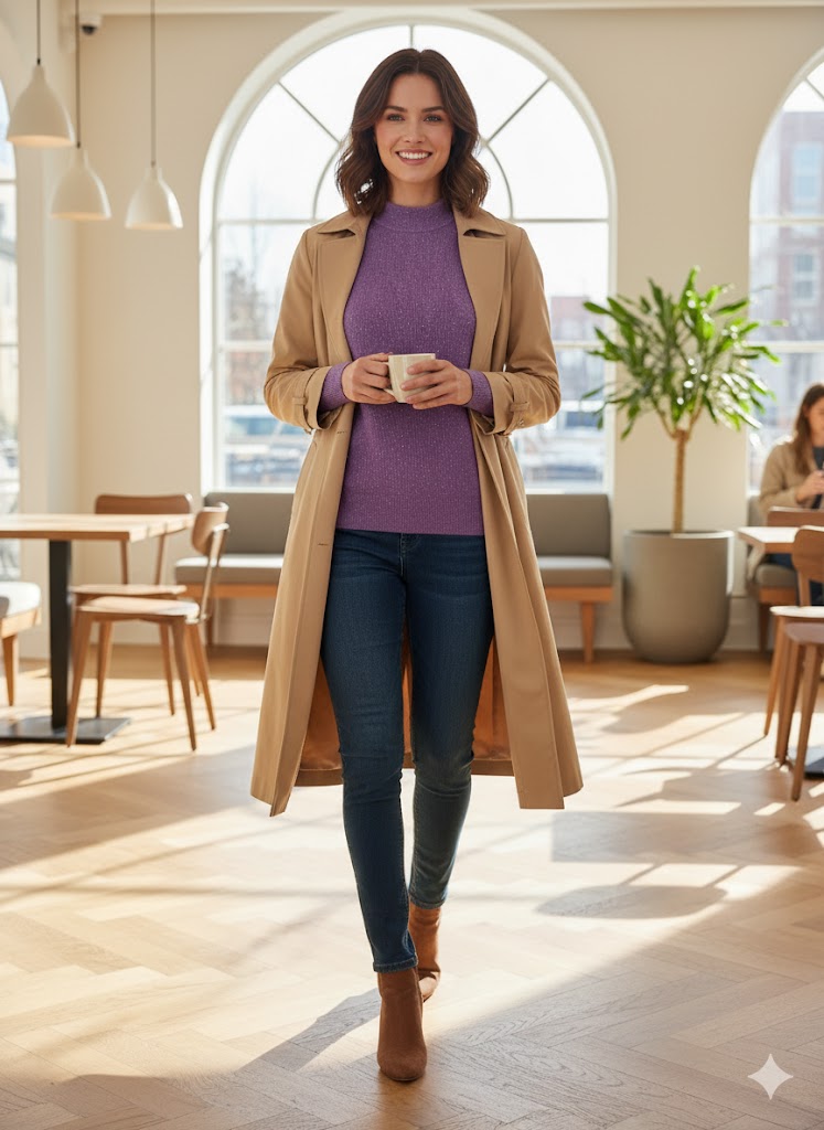 Lyte Club Ladies Western Top F/S O9748-2617 Purple