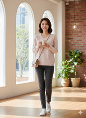 Lyte Club Ladies Western Top F/S O9748-2103 Fawn