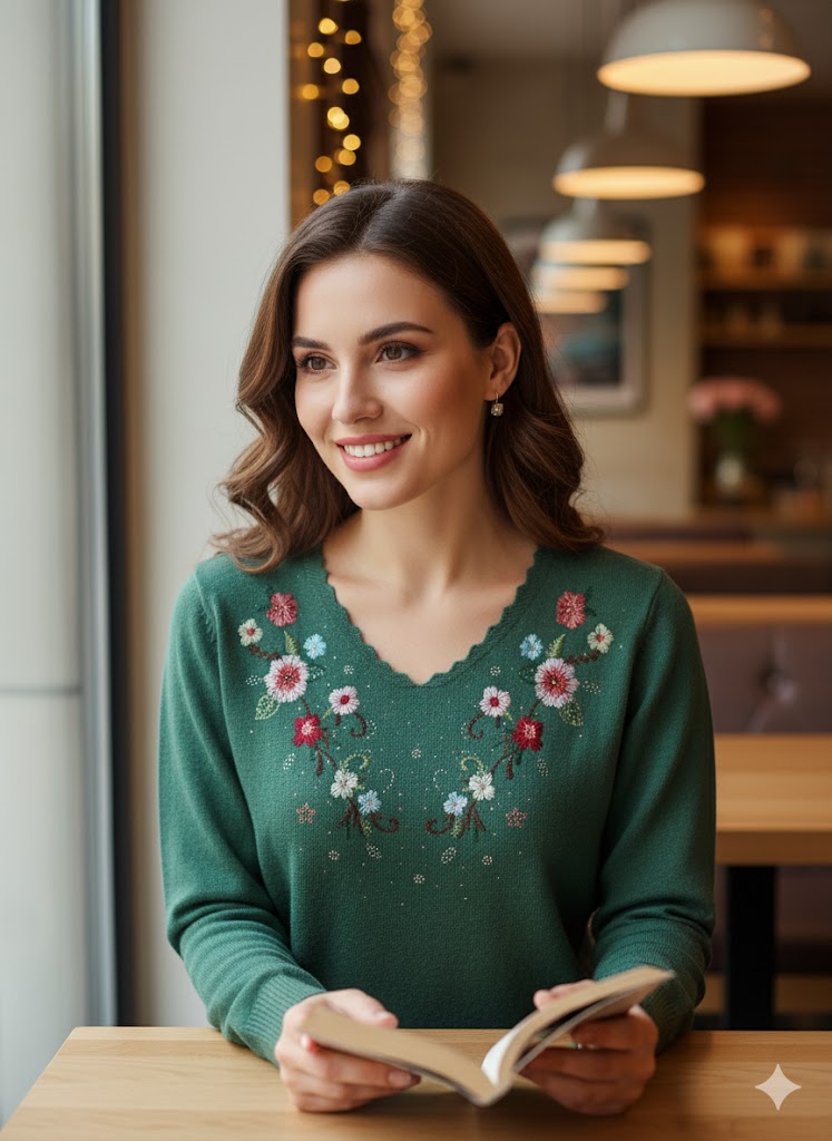 Lyte Club Ladies Western Top F/S O9748-2105 Green