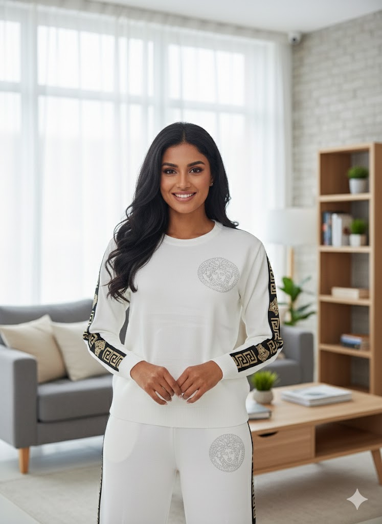 Lyte Club Ladies Western W Cord Set O1356-4698 White