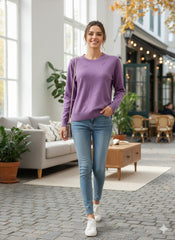 Lyte Club Ladies Western Top F/S O9748-2163 Purple