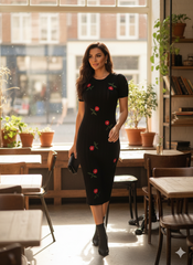 Lyte Club Ladies Western Midi O1356-68365 Black