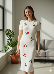 Lyte Club Ladies Western Midi O1356-68365 White