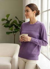 Lyte Club Ladies Western Top F/S O9748-2162 Purple