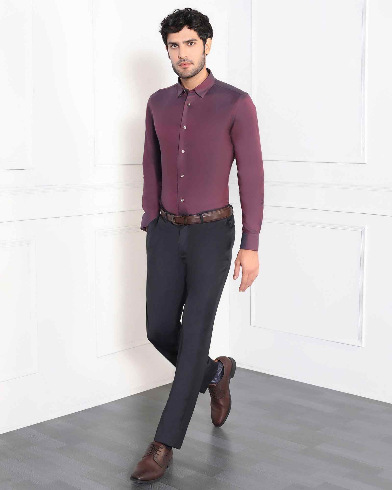 Blackberry Mens Formal Shirt F/S Bp-Bs-Do-Revolve Grey