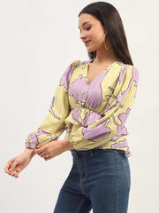 Madame Ladies Western Top H/S M4S18619 305 Lime