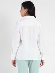 Madame Ladies Western Top H/S M5S18263 040 White