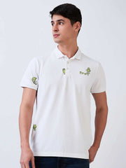 Spykar Mens T-Shirt H/S Mktfp1Be041 White