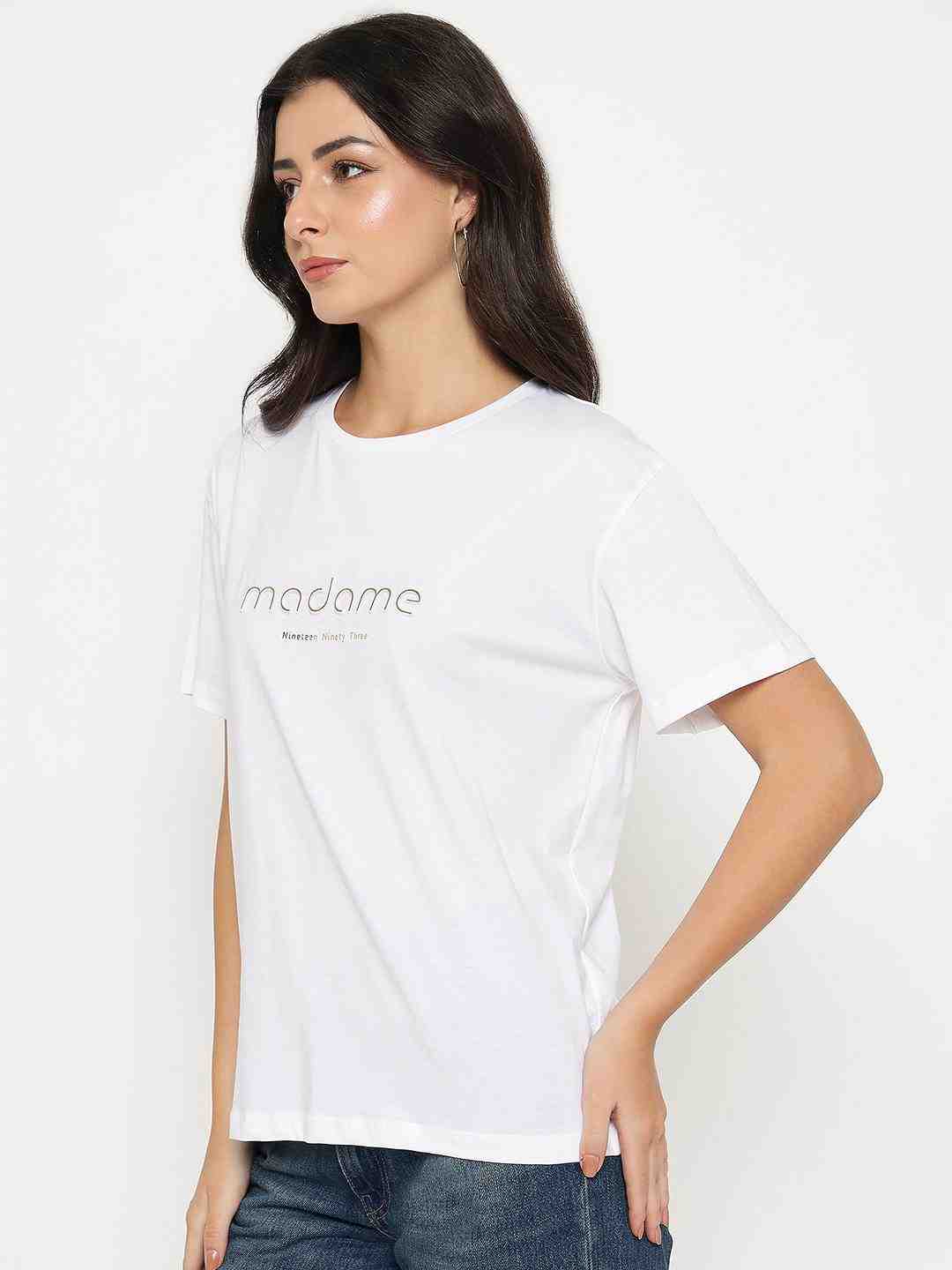 Madame Ladies Western Top H/S M5S11455 040 White