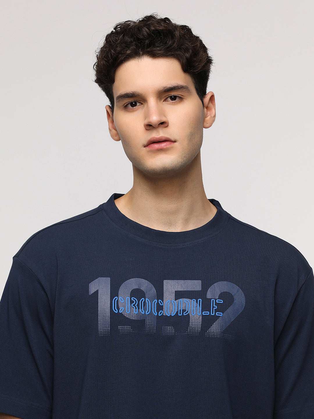 Crocodile Mens T-Shirt H/S Crfc224-313Mt Navy