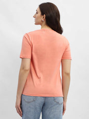 Madame Ladies Western Top H/S M4S11260 1204 Salmon
