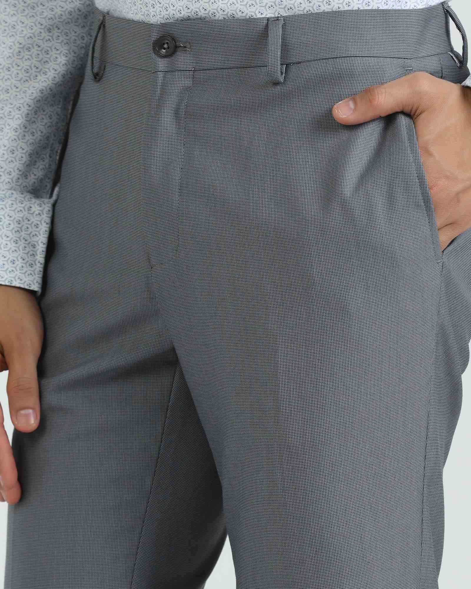 Blackberry Mens Formal Trouser Bp-Do-Fendi Grey