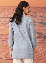 Lakshita Ladies Western Top H/S Lk04677 4 Blue